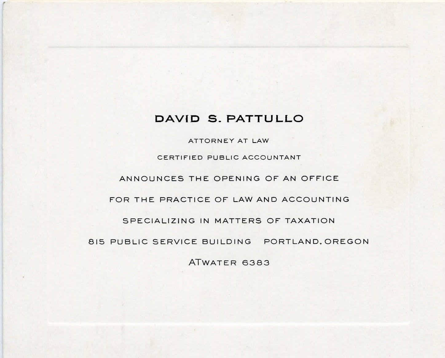 Photo of our firm founder, David Pattullo